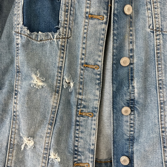 Zara Tie Jean Jacket - Picture 7 of 7